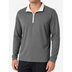 Carnoustie Tech Men's Gray Quarter Zip Golf Pullover Size L